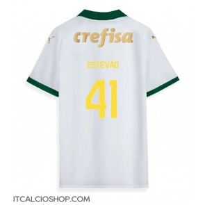 Palmeiras Estevao Willian #41 Seconda Maglia 2024-25 Manica Corta